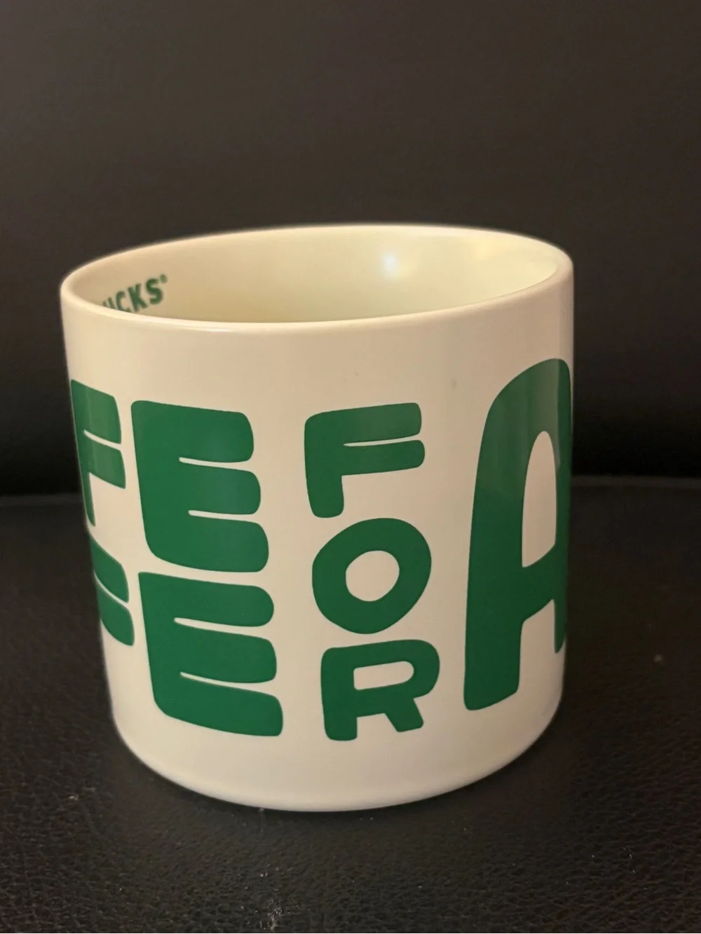 NWT STARBUCKS KITCHEN Coffee for All Winter 2026 12oz 355mL Ceramic Mug White